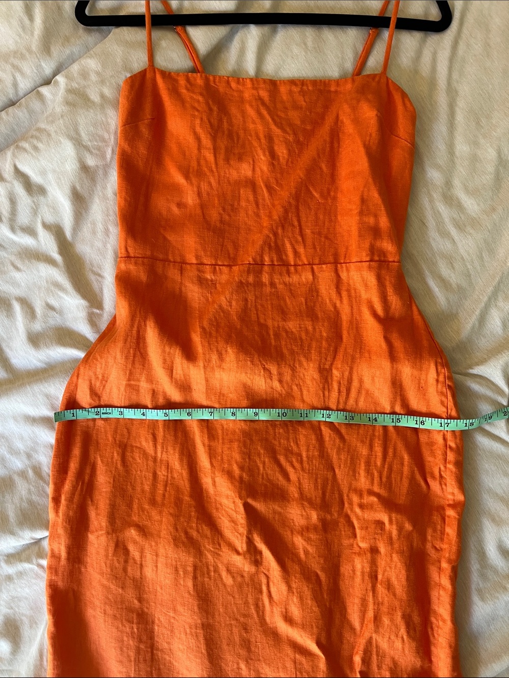 Reformation Frankie Linen Dress in Citrus - Size 4 - Picture 6 of 11